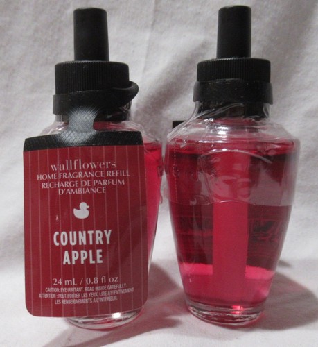 White Barn Bath & Body Works Wallflower Recarga Bombilla Lote Juego de 5 MANZANA DE CAMPO - Imagen 2 de 4