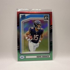 2024 Donruss Optic Rated Rookie Holo Red and Green Prizm Rome Odunze #309 Bears