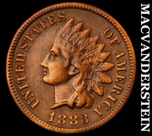 1883 Indian Head Cent- Extra Fine- Semi Key Better Date No Reserve #J1754