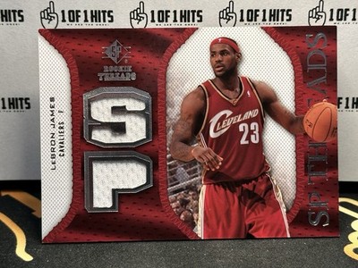 2007-08 SP Rookie Threads Lebron James Cleveland Cavaliers Dual GU Jersey