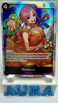 One Piece Card Game   COLOR: BLACK OP05-091 REBECCA SR FOIL NM TCG ENGLISH