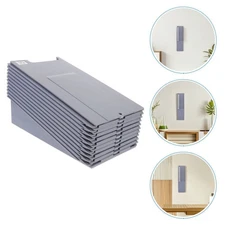  3 Sets Wall Cards Rack Time Holder: Wall Mounted Cards Plastic Holder With 10