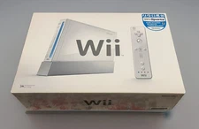Nintendo Wii Console System Complete Bundle w/ Box Manual NO Wii Sports TESTED