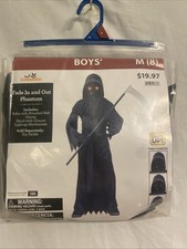 Fade In  Out Phantom Costume Glowing Eyes Boys' Size Medium 8 Halloween