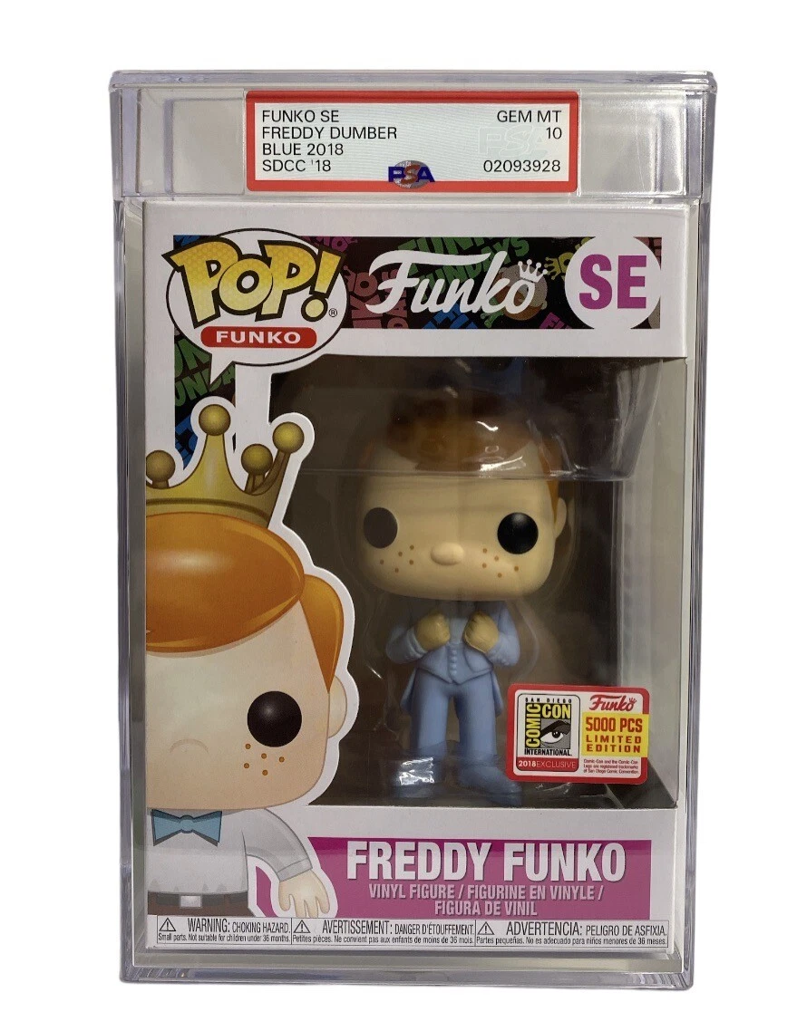 Graded Gem Mint PSA 10 Freddy Funko POP Harry Dumb and Dumber Blue