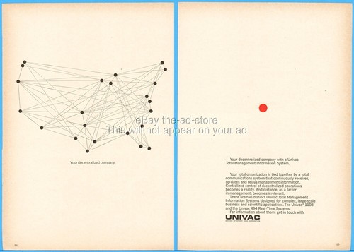 1967 UNIVAC Sperry Rand Computer Total Management Information System Ad