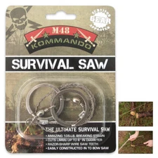 Portable Easy Carry Steel Wire Saw Emergency Camping Hunting Survival EDC Tool