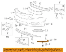 Chevrolet GM OEM Cruze Front Bumper Grille Grill-Lower Bracket Left 95963875
