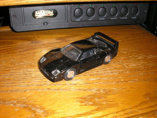 NICE Vintage 1/32 ? Diecast 4 3/4" Ferrari F-40 Black w Pull Back ACTION Free SH - Picture 1 of 6
