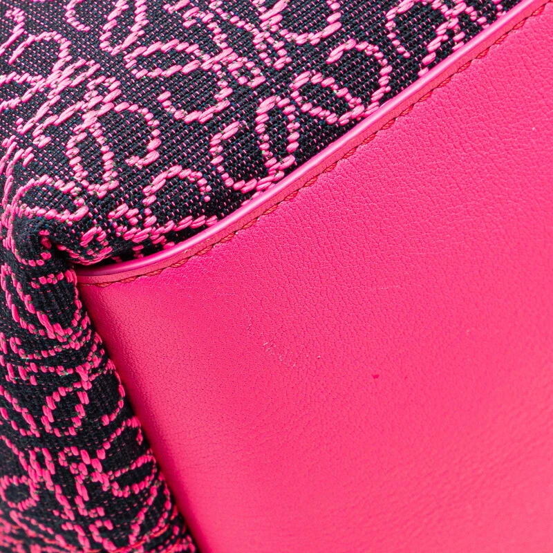 Borsa a mano Loewe Anagram pelle jacquard cubi donna rosa taglia unica autentica