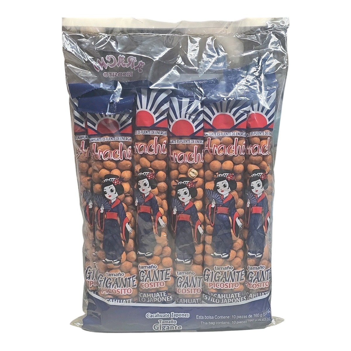 7x Arachi Japanese Cocktail Style Peanuts 10-pcs (Cacahuate Estilo
