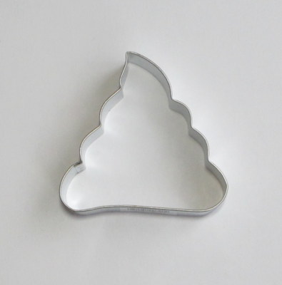 3.5'' Poo Poop Emoji Ice Cream Swirl Cookie Cutter Tin Steel Fondant Pastry