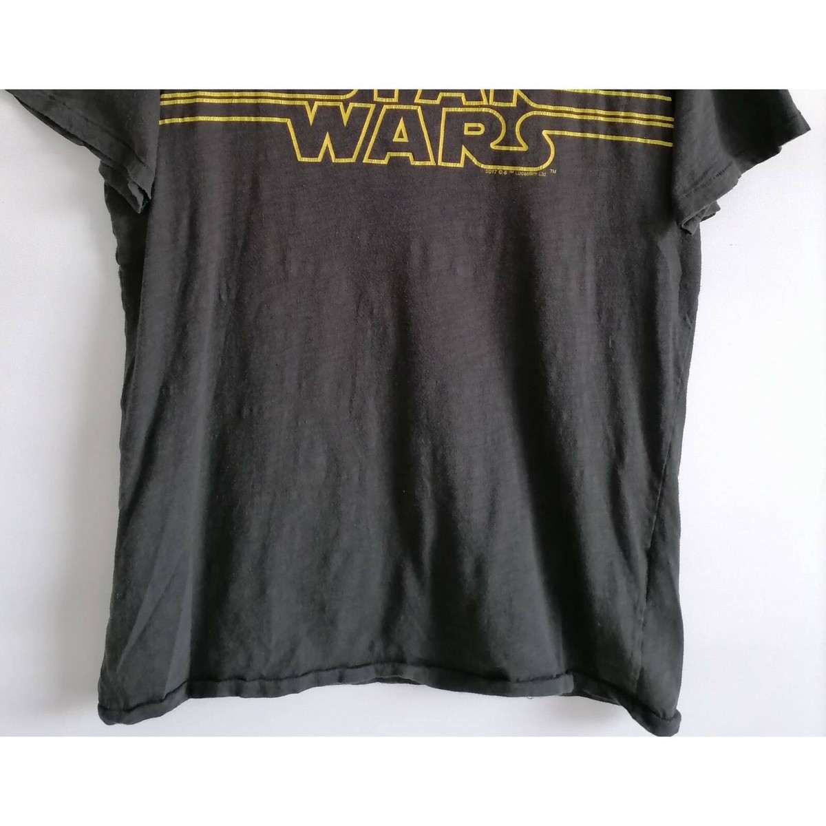 Star Wars Mens Abercrombie & Fitch Graphic T-Shirt Gray 100