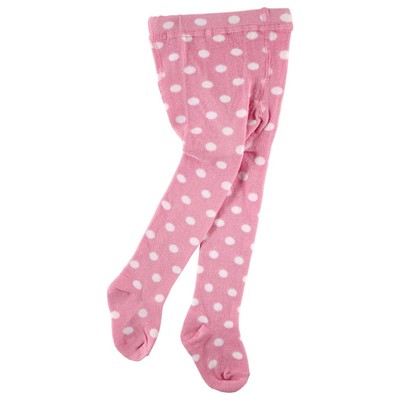 baby polka dot tights