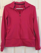 Champion Athletic Running Jacket Zippered Lightweight Bright Pink Size XS