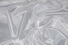 White dress gown Taffeta solid fabric per yard 58" wide