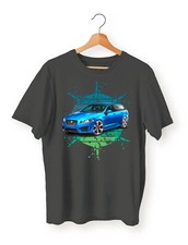Jaguar XF Estate Blue Custom T-Shirt