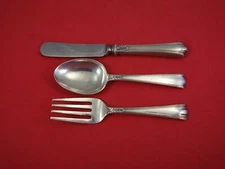 American Directoire by Lunt Sterling Silver Baby Set 3 Piece Vintage