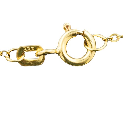 Anhänger mit Kette 333 Gold 8 Kt Gelbgold Aquamarin Wert 390,- - Bild 7 von 8