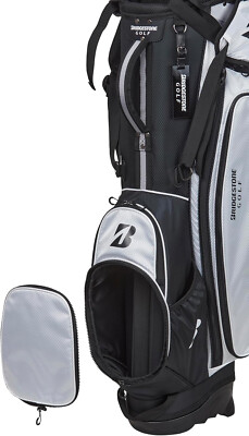 BRIDGESTONE Golf Men's Stand Caddy Bag 9.5 x 47 inch 2.5kg White