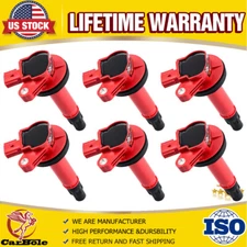 6 Pack IGNITION COIL UF553 FOR FORD FUSION F-150 EDGE TAURUS POLICE FLEX 3.5L V6