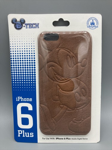 Disney D Tech Iphone 6 Plus Leather Mickey Mouse Phone Case Rare New Ebay