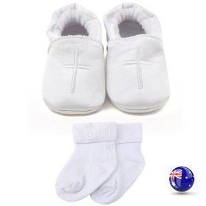 christening socks and shoes