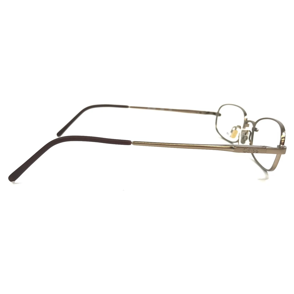 Marcos de gafas Chloe CL 1108 C04 mate champán oro ovalado borde de alambre 51-18-135 Foto 3 de 4