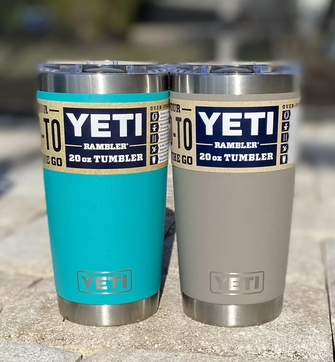 YETI Rambler Tumbler 20oz with Magslider Lid - Aquifer Blue