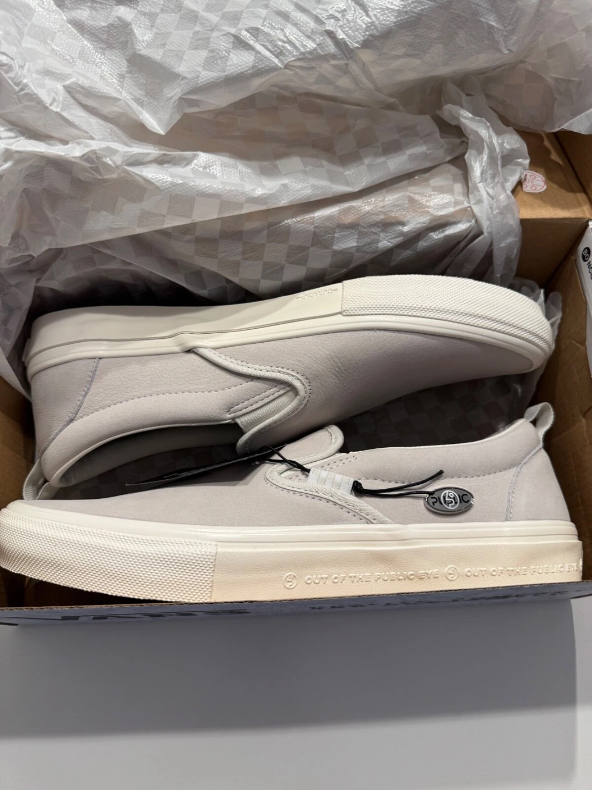 Vans slip on grigio pubblico taglia 11