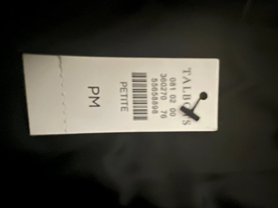 Nuevo con etiquetas Chaquetón Talbots Negro Mezcla Lana 6 Botones Bolsillos Grandes Talla: Pequeño Mediano Foto 3 de 4