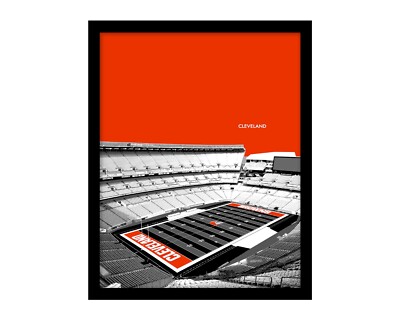 CLEVELAND BROWNS STADIUM Framed Photo Picture FOOTBALL SKYLINE 8x10 - 11x14 (V2)