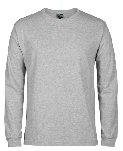 JB's wear 100% Cotton Long Sleeve Casual Tee Shirt Ribbed Cuffs Crew Neck UPF 50 - Picture 1 of 64