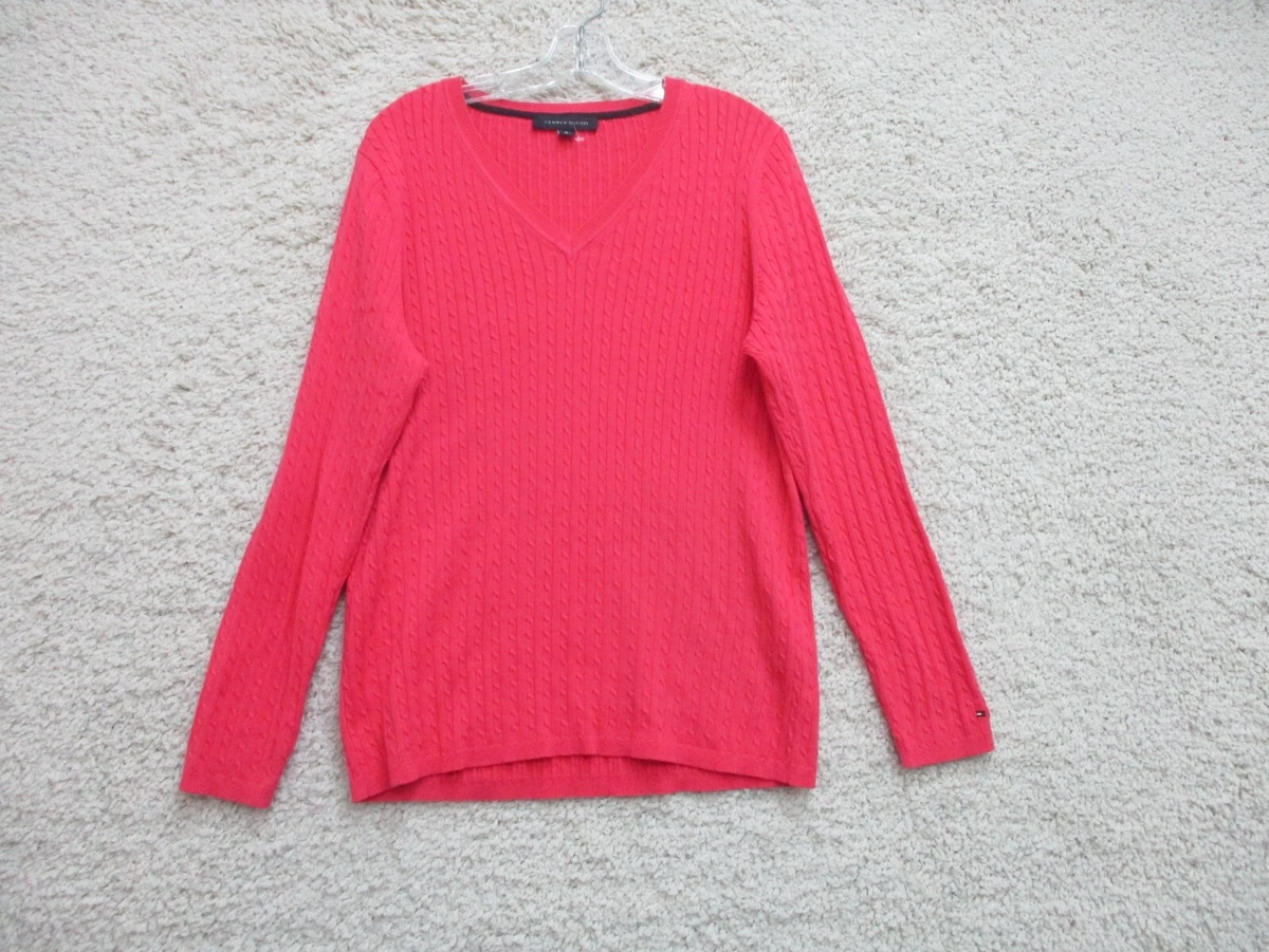 Tommy hilfiger pink sweater deals