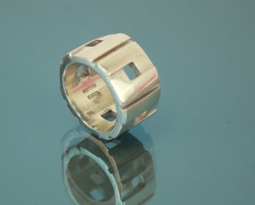 Gucci Silber Fingerring US Größe 5 Unisex Ring Zubehör gebraucht Vintage Italien - Bild 8 von 15