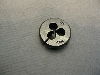 #3-56 NF Left Hand Round Split Adjustable Thread Die 1'' Unbranded