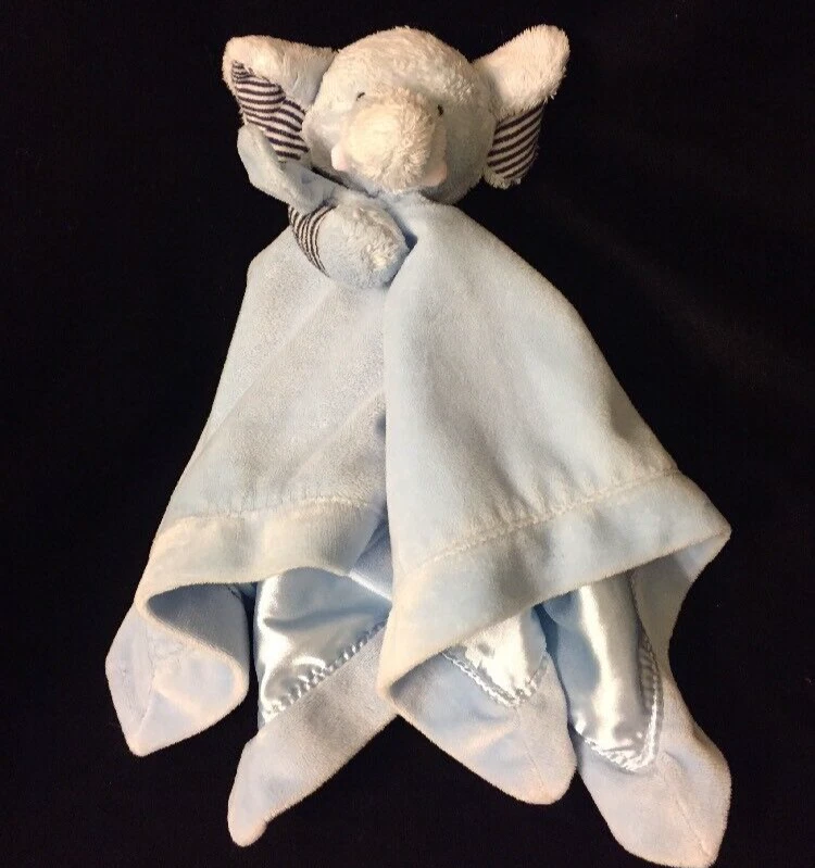 Carter's blue shop elephant security blanket