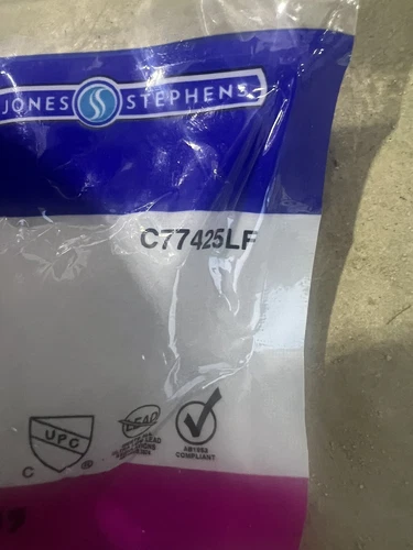 PlumBite JonesStephens C77425LF 1/2" X 1/2" Lead Free Push On 90 DEG ELBOW NISP  - Picture 2 of 3