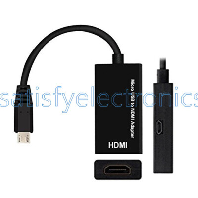 Micro USB to HDMI Adapter 1080P HDTV Cable for Samsung