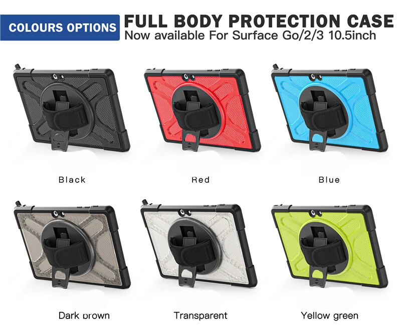 Shockproof Armor Hybrid Case Cover For Microsoft Surface Go 2 3 Pro 4 5 6 7 8 9 - Image 2 of 4