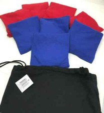 Set 8 Regulation 6"x6" Cornhole Toss Duckcloth Premium Red/Blue Bean Bag case