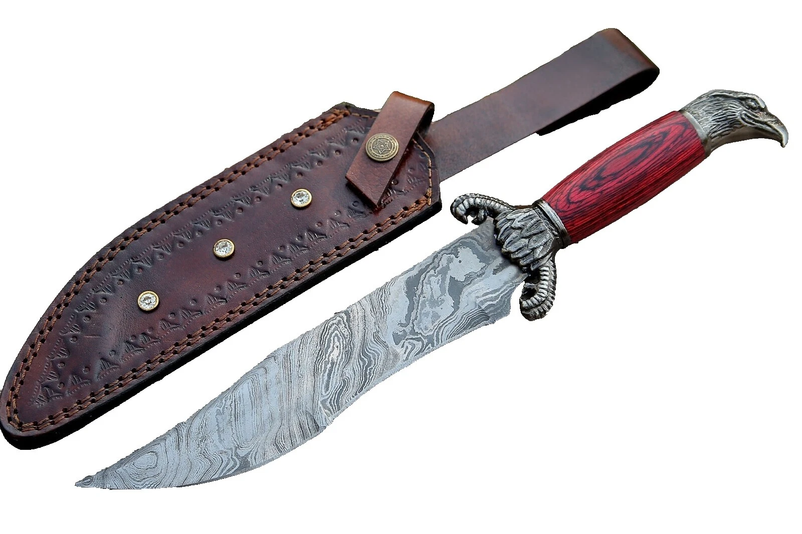 Нержавеющая сталь ручка дамасский стальной клинок охота коллекционные ножи с фиксированным лезвием
