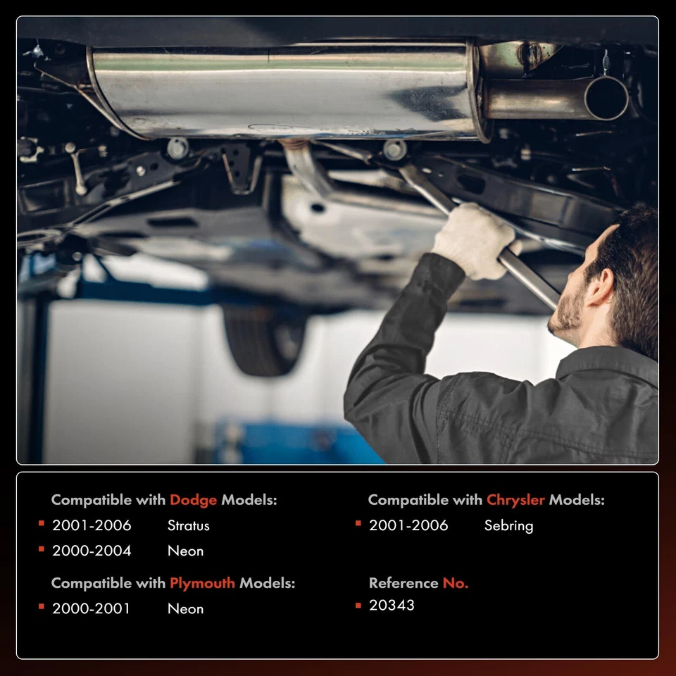 Convertidor catalítico para Dodge Stratus 2001-2006 neón 2000-2004 Chrysler Sebring Foto 2 de 4