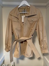 Marella Mikinola Parsec Belted Jacket Women's Nwt Size 0 Polyester Long Sleeves