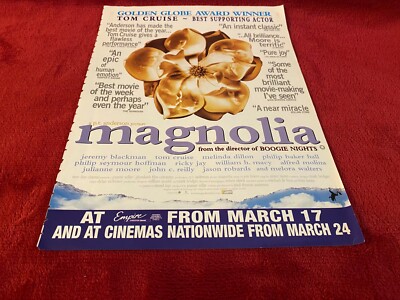 PAD12 FILMWERBUNG 12X9 MAGNOLIE: TOM CRUISE. MELINDA DILLON. RICKY JAY
