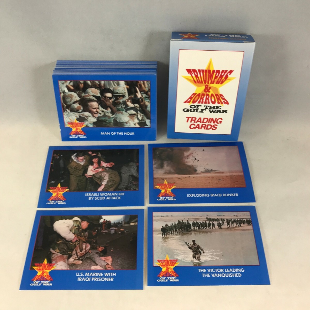 TRIUMPHS & HORRORS OF THE GULF WAR Sealed Complete Card Set TRIUMPHS & HORRORS OF THE GULF WAR Sealed Complete Card Set