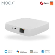 MOES Tuya Zigbee Smart Home Bridge Wired Hub Gateway Controller Alexa Google APP