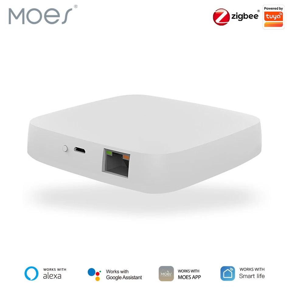 MOES Tuya Smart ZigBee Wired Hub Gateway Home Kontrollzentrum APP Fernbedienung