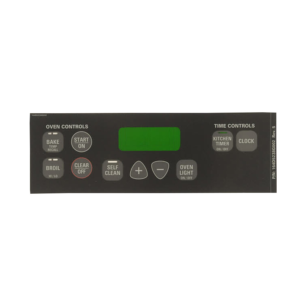 GE Range Oven Faceplate Graphics WB27T10517 for sale online | eBay