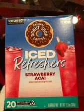 ORIGINAL DONUT SHOP STRAWBERRY ACAI ICED REFRESHERS KCUPS 20CT